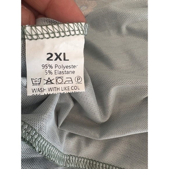 Vintage Floral Maxi Dress Long Sleeve Collared Button Up Teal Green Tier Ruffle - Picture 9 of 10